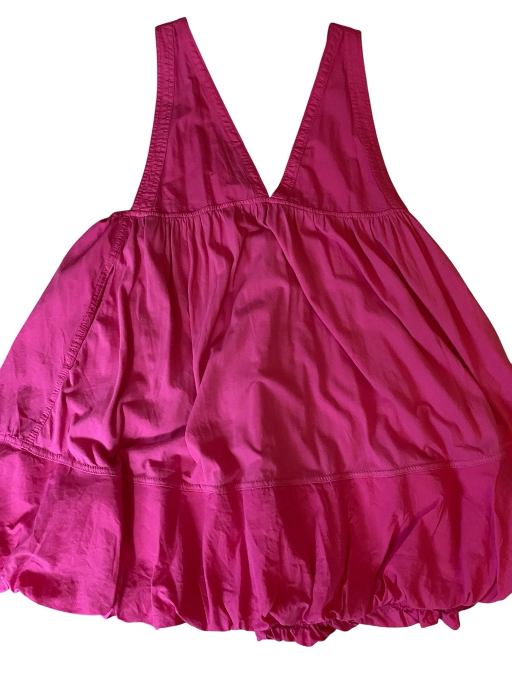 NWT Daily Practice by Anthropologie Bubble Mini Dress Hot Pink Size Medium - Picture 5 of 8